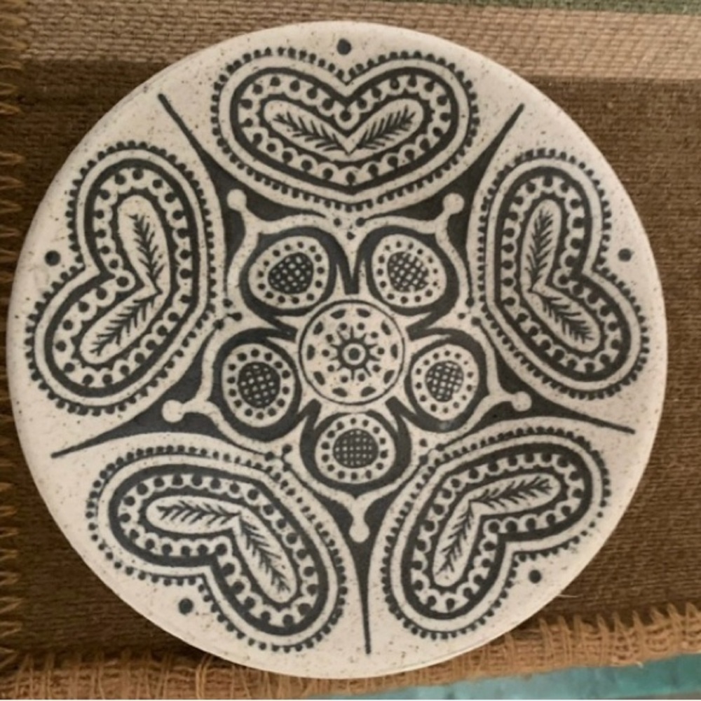 Vintage Purbeck pottery plate England